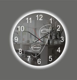 Αναδείξτε τον χώρο σας με τα φωτιζόμενα ρολόγια τοίχου με καθρέπτη, ιδανικά για διακόσμηση σε σαλόνια, ξενοδοχεία, RBNB, κομμωτήρια και στούντιο αισθητικής.